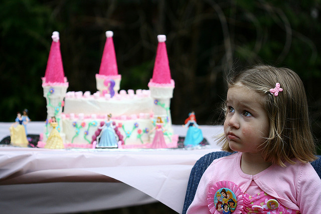 crying at a birthday party